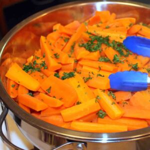 Cooked carrots