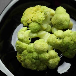 Steamed broccoli