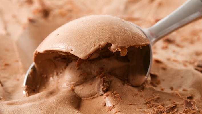 Scoop some chocolate ice cream