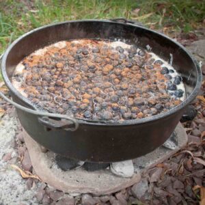 Cooked blueberries