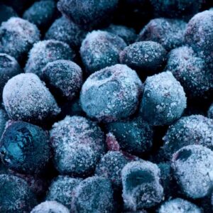 Frozen blueberries